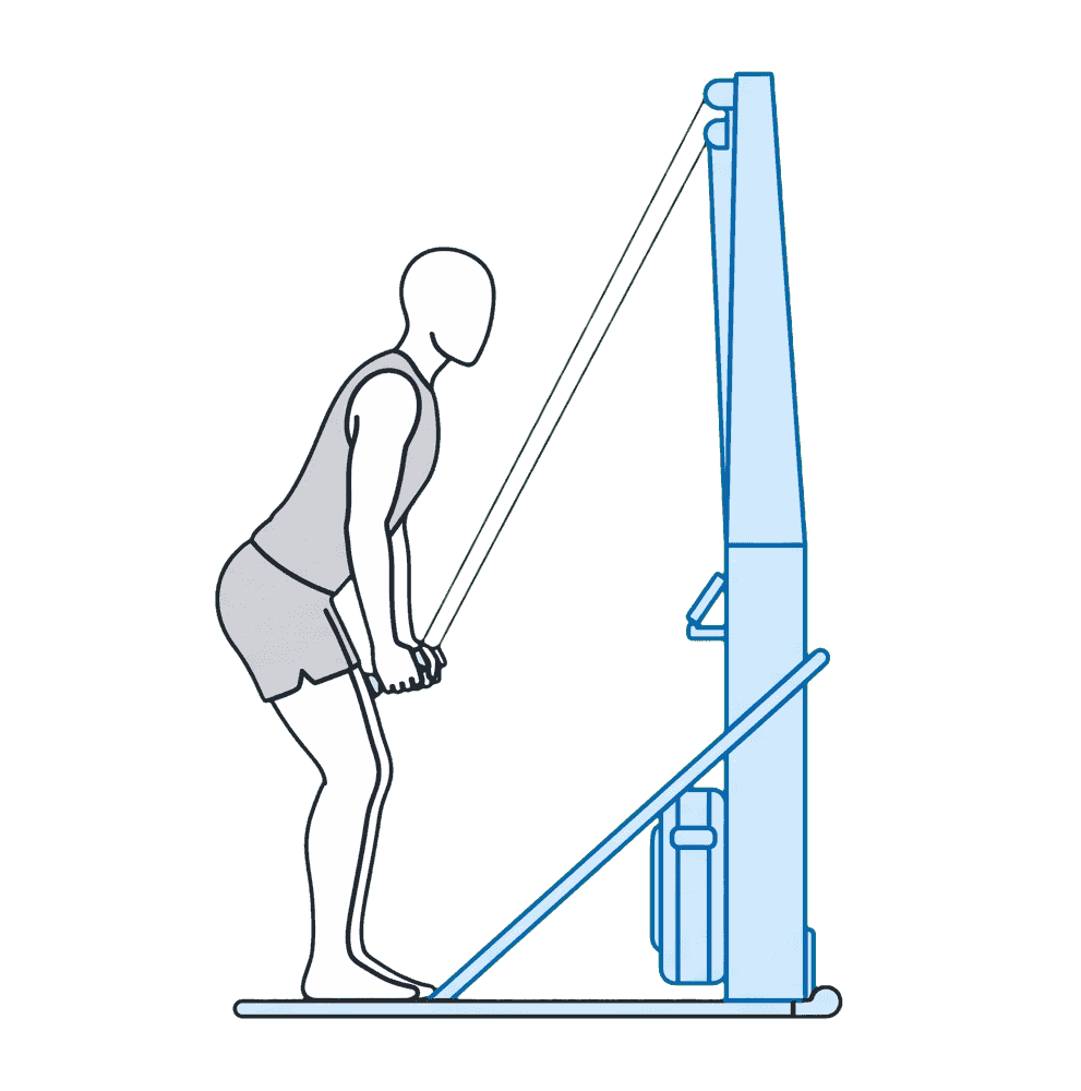 SkiErg – Endposition