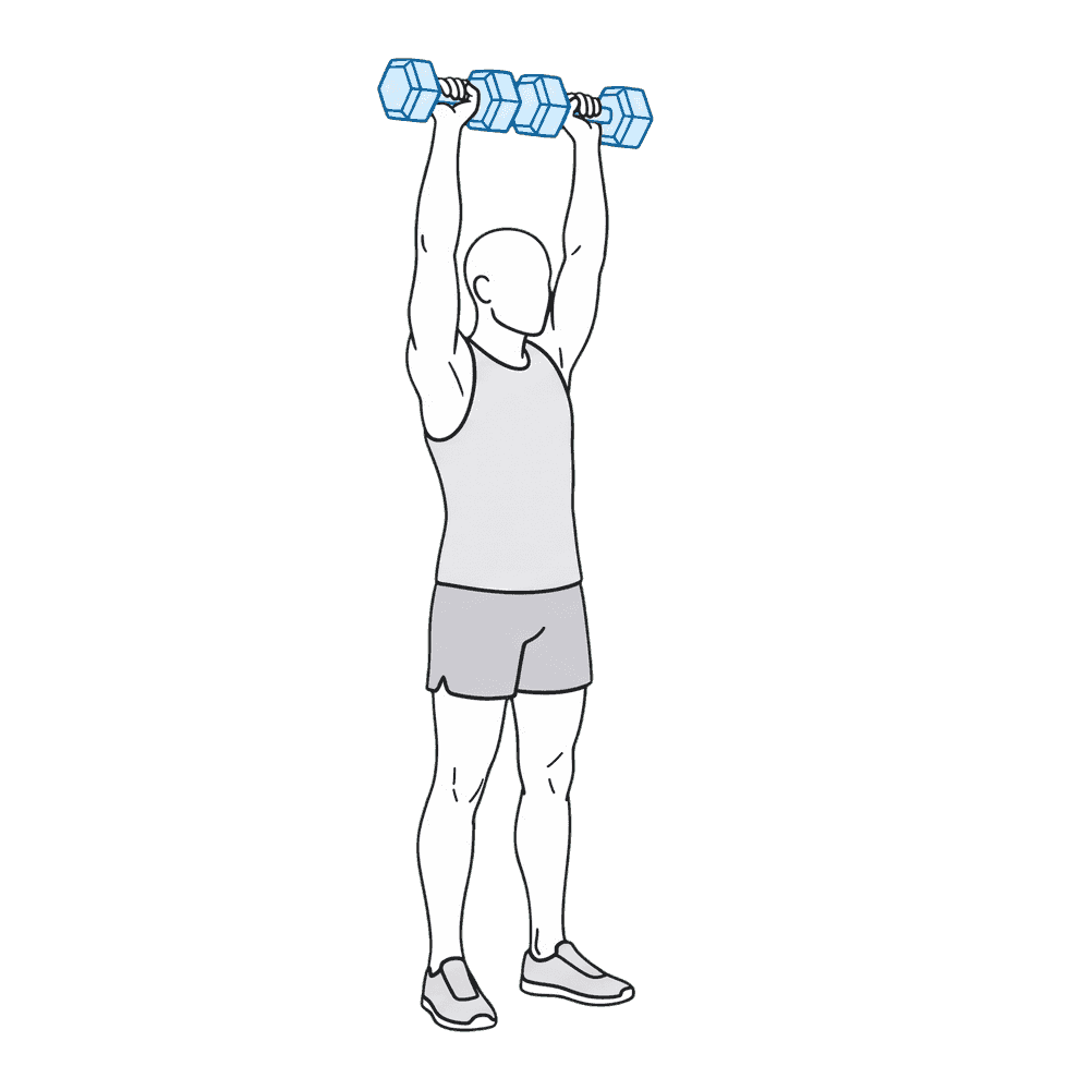 Thruster mit Gewicht – Endposition