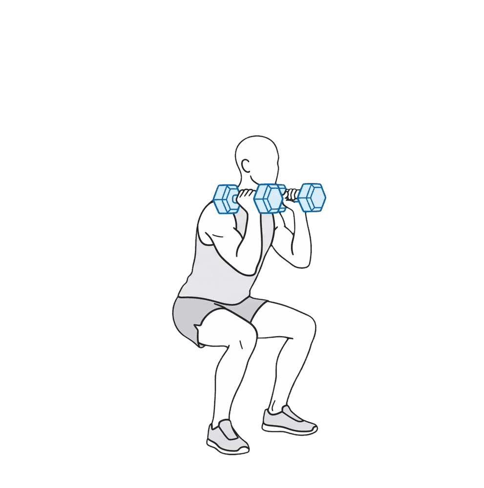 Thruster mit Gewicht – Ausgangsposition