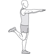 Shrimp Squat negativ – Knie setzt auf — Start
